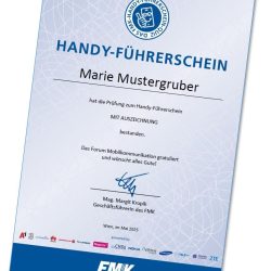 FMK-Handyfhrerschein startet zum Schulbeginn in die zweite Runde