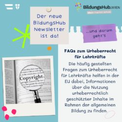 Titel: FAQs zum Urheberrecht für Lehrkräfte Bild: Die häufig gestellten Fragen zum Urheberrecht für Lehrkräfte helfen in der EU dabei, Informationen über die Nutzung urheberrechtlich geschützter Inhalte im Rahmen der allgemeinen Bildung zu finden.